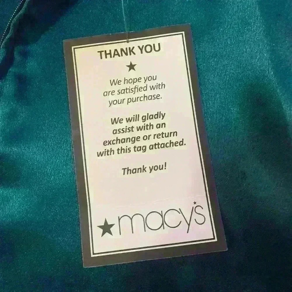 Macy’s Teal Blue/Green Formal Dress - Picture 4 of 6